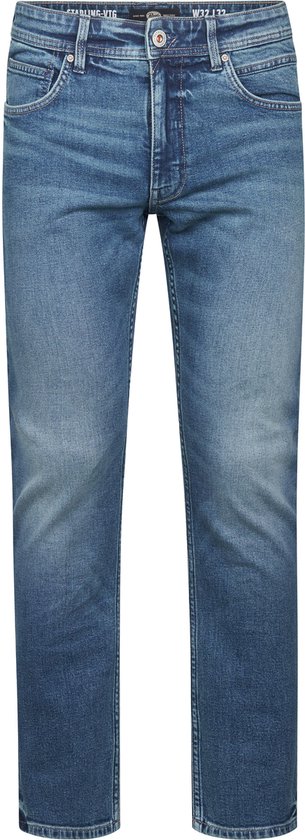 Petrol Industries - Heren Straight Fit Jeans Starling Kalispell - 50% organic cotton - Vintage wash - Blauw - Maat W30L34