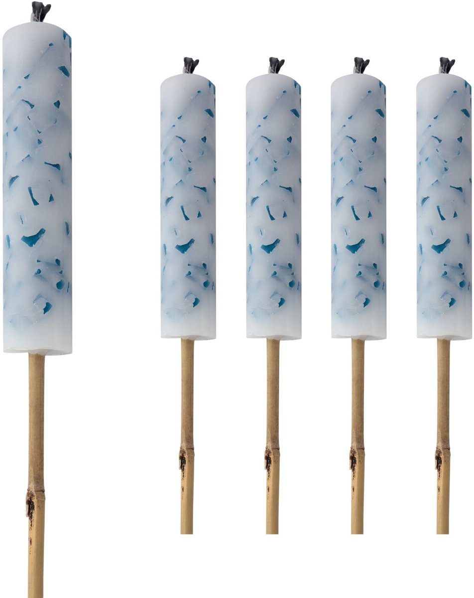 Tuinfakkel Blauw VONK! XL Fakkel 5 stuks - Geschikt voor Buiten - 11 branduren
