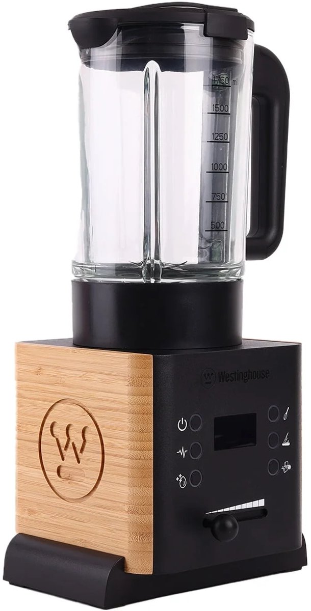 Westinghouse Bamboe Blender - Keukenmachine - Food Blender - 1000W - 1,75L - Mixer - Menger - Smoothiemaker