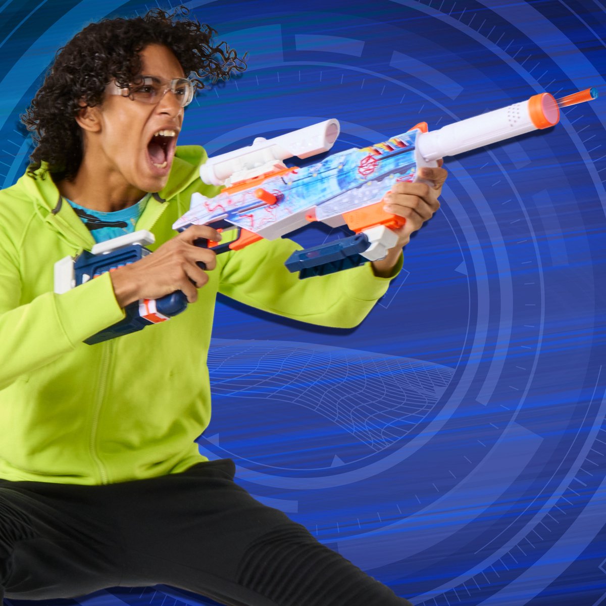 Nerf Loadout Arctic Zerostriker blaster en 24 N1-darts — afbeelding 4