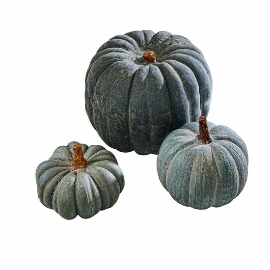 LOBERON Pompoen set van 3 Pumpkin blauw