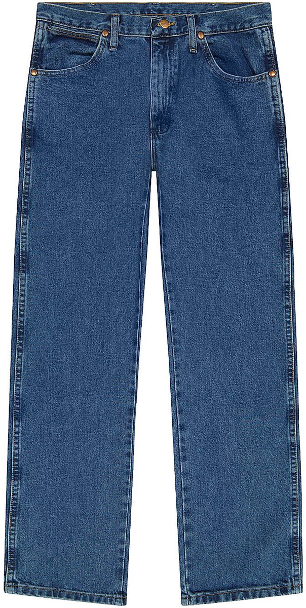 Wrangler 13MWZ Heren Straight Fit Jeans W32 X L34 Blauw