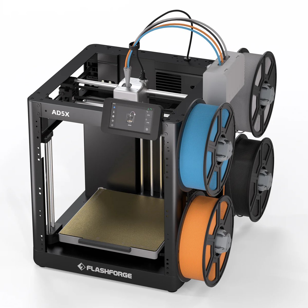 Flashforge Adventurer 5X High-Speed Multi-Color 3D Printer Touchscreen - Intelligent Filament Systeem - 4 Spoelen - 600mm/s – CoreXY – 220×220×220mm – WiFi — afbeelding 3