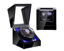 Top 10 Watchwinders 2026: Olvy Time - Luxe Watchwinder voor 2 Horloges - Met LED Verlichting - Horloge Winder - Dubbele Watchwinder - Horloge Opwinder