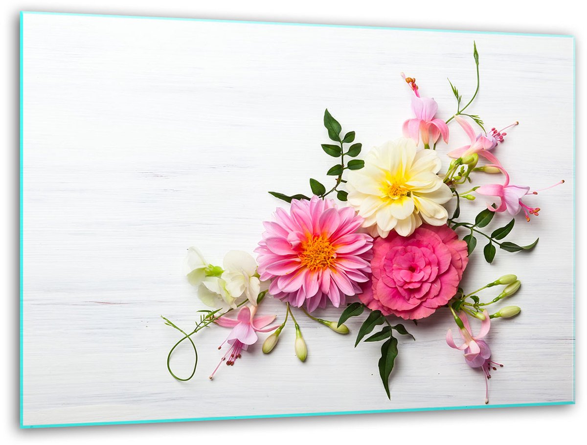 TMK ArtDeko - Snijplank Glas - 40x30cm - Bloemen