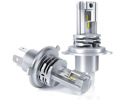 Crrynuo H4 LED-Lamp - 6500K Wit - Auto Verlichting Lamp - Voor 24v Auto Grootlicht/Dimlicht Conversie Koplamplampenset - 2 Stuks