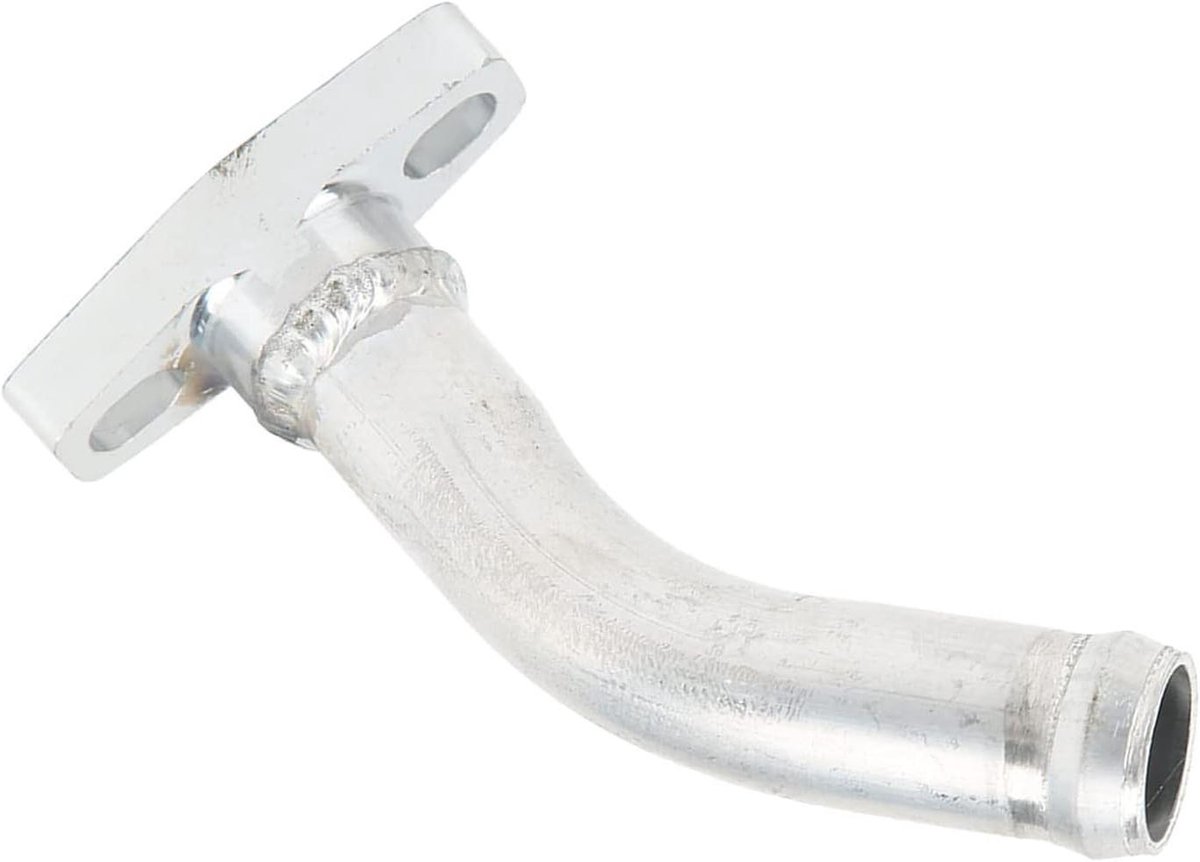 Turbo-aftapfitting van duurzame aluminiumlegering in 45° hoek, geschikt voor T3 en T4 oliegekoelde turbocompressoren voor eenvoudige installatie en optimale oliedoorstroming