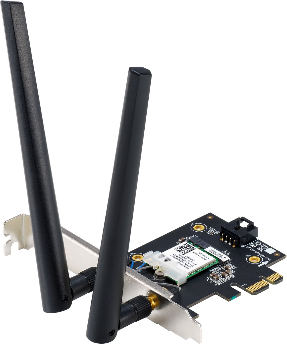 ASUS BE6500 - PCIe Netwerkadapter - 802.11a, 802.11bgn, 802.11ax, Wi-Fi 7
