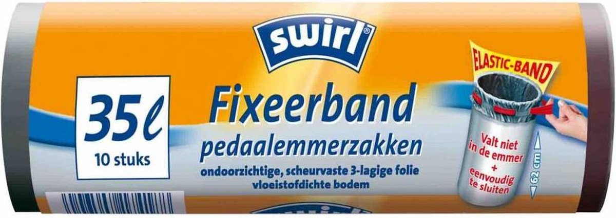 Swirl Afvalzakken Fixeerband 35ltr 1 rol