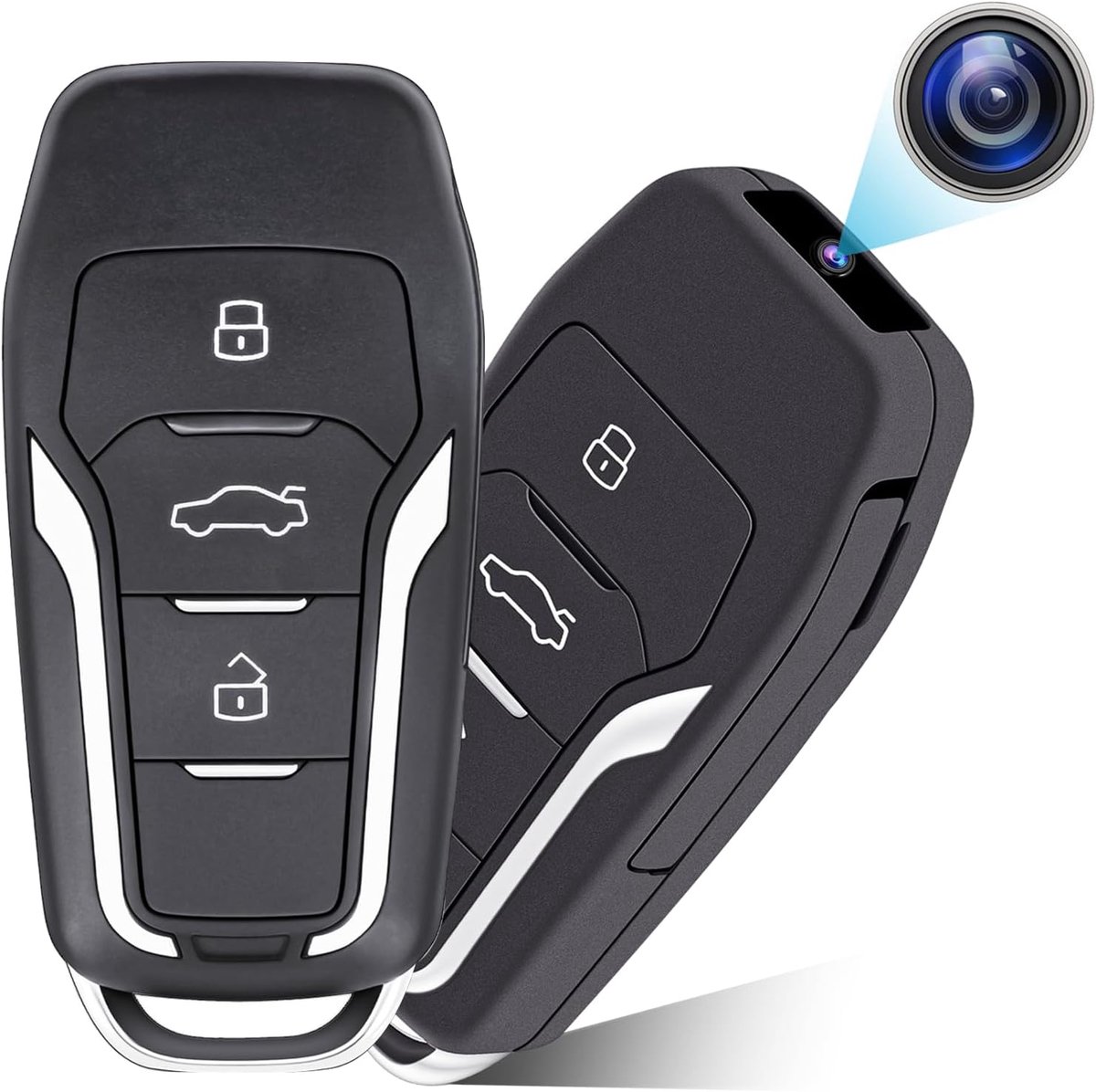 Verborgen camera autosleutel 64 GB - HD 1080P mini spionagecamera met bewegingsdetectie
