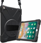 iPadspullekes - Apple iPad Pro 10.5 inch Protector Case - Robuuste Stootvaste Beschermhoes - Hoes met Handvat, Schouderriem en Penhouder - Zwart