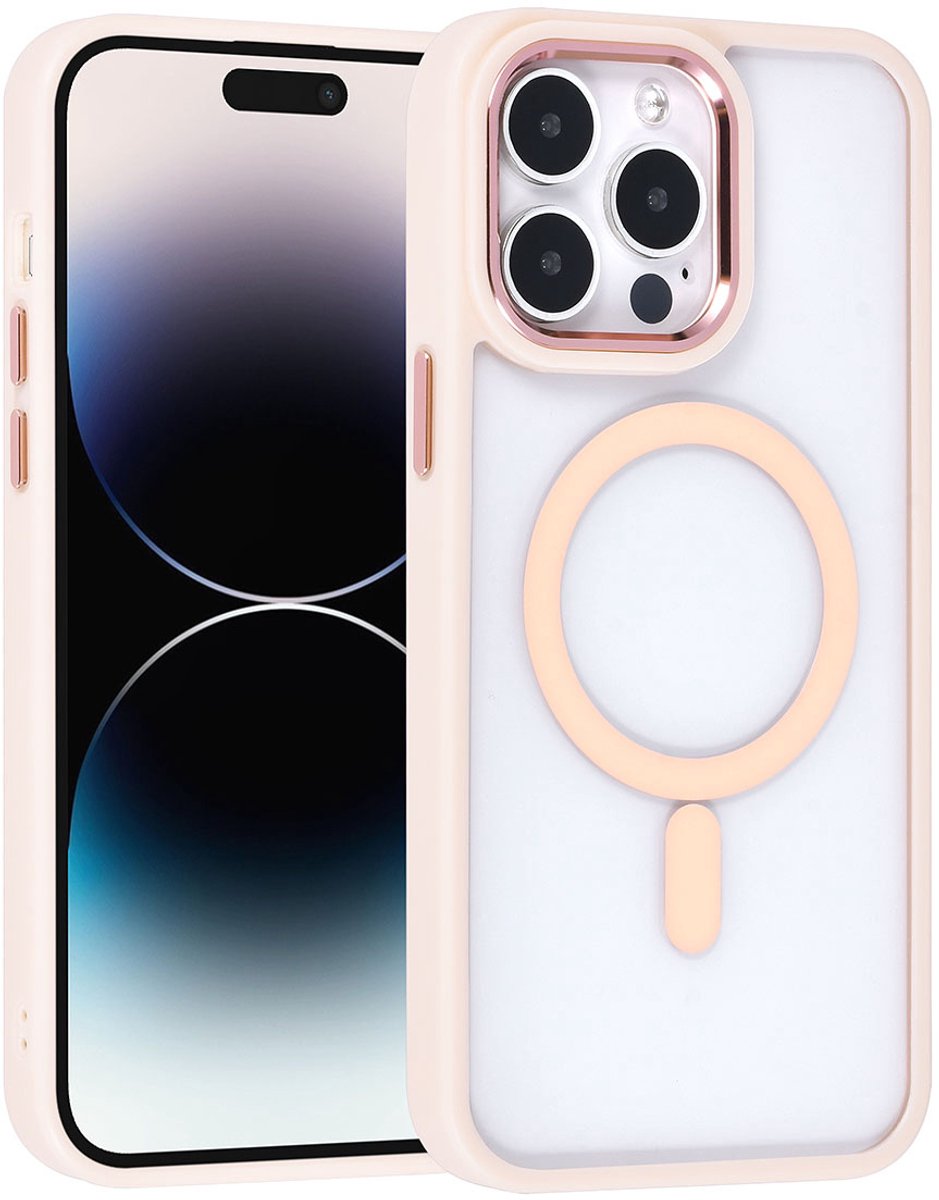 UNIQ Accessory iPhone 14 Pro Max Backcover hoesje Magsafe - Roze