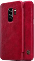 Hoesje voor Samsung Galaxy S9 Plus (S9+), Nillkin Qin series bookcase, rood