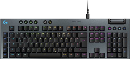 Logitech G G915 X toetsenbord Gamen USB QWERTZ Duits Zwart