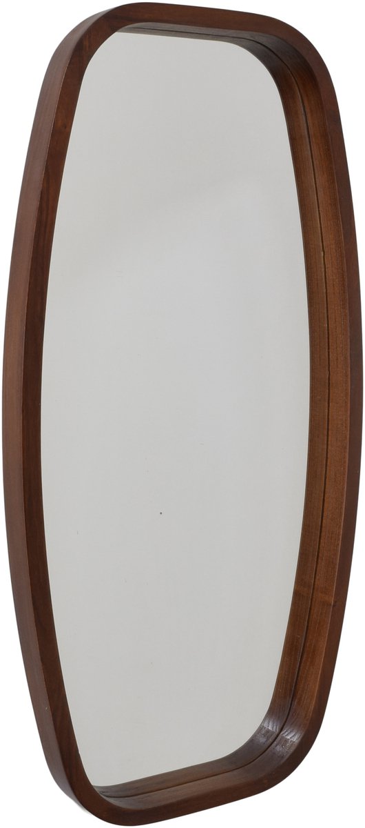 Fragix Wandspiegel Eva 40x80 Donker bruin hout