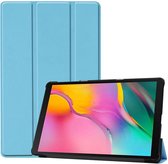 Tablethoes voor Samsung Galaxy Tab A 10.1 (2019), Tri-fold smartcover bookcase, lichtblauw