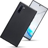 Samsung Galaxy Note 10 hoesje - gel case - mat zwart - GSM Hoesje - Telefoonhoesje Geschikt Voor: Samsung Galaxy Note 10