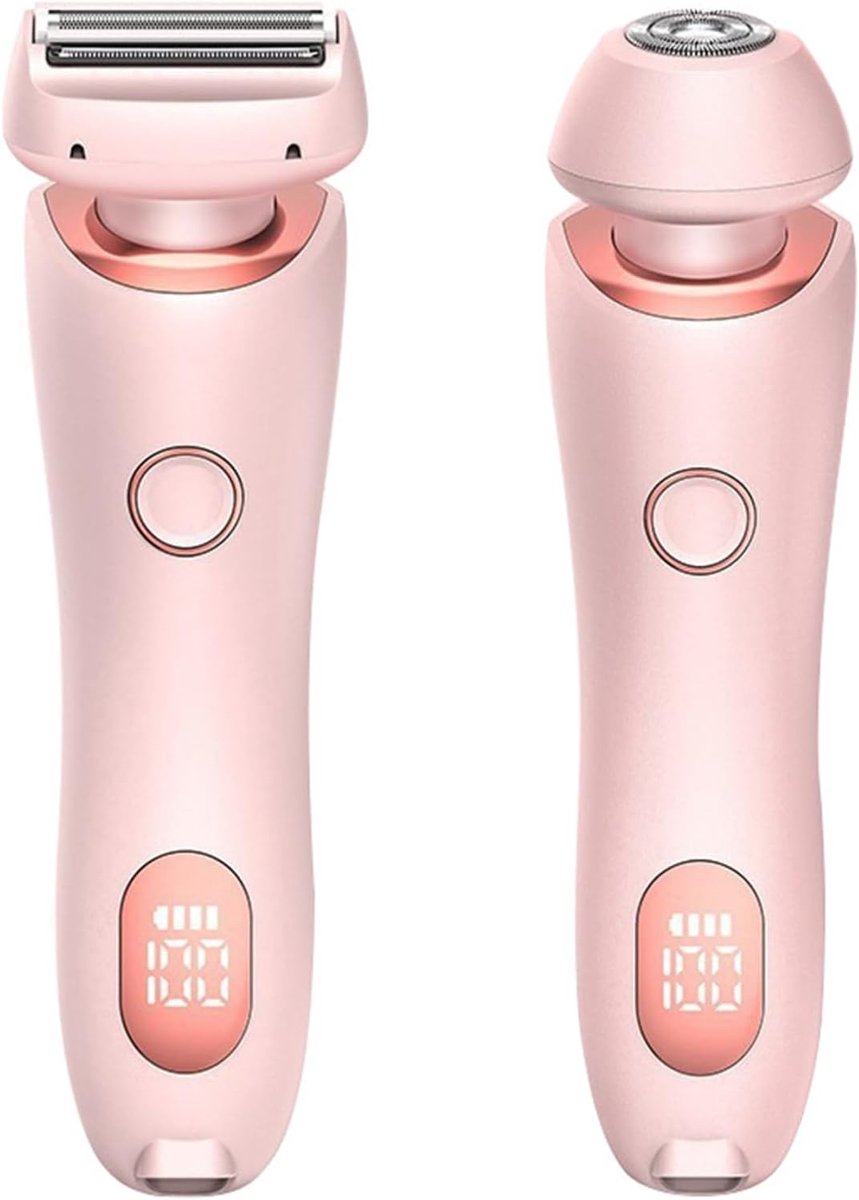2 in 1 ladyshaves voor vrouwen - Epilateur Elektrische femme - Bikinitrimmer Dames - Scheerapparaat Vrouw - voor corps bikini tricot corps scheerapparaat - Roze thumbnail 6