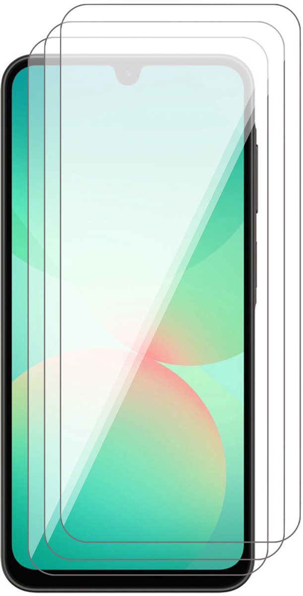 Screenprotector geschikt voor Samsung Galaxy A17 5G / A26 / A16 - 3x Glas Screen Protector