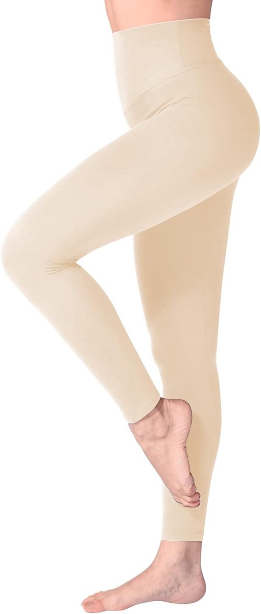 Legging met Hoge Taille voor Vrouwen - Boterzachte Yoga Broekjes voor Sport en Fitnes S/M