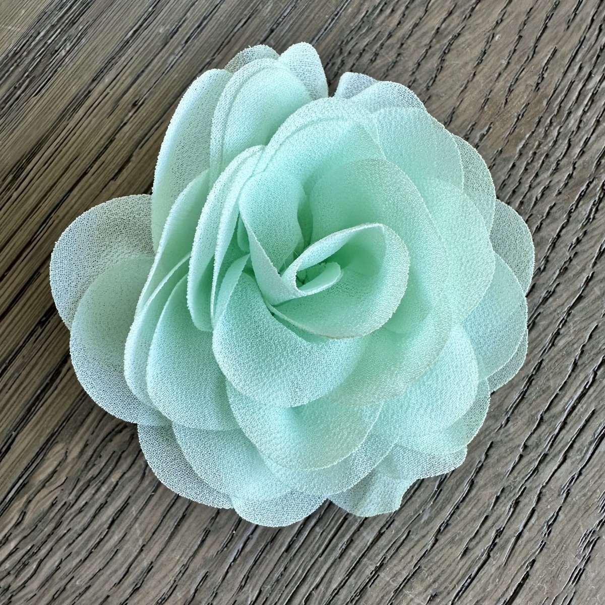 Leuke bloem (roos) op Clip - Licht Blauw/Groen