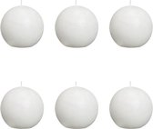 Bolsius Bolkaars Rustiek - Wit (per 6 stuks) - Ø 8 cm