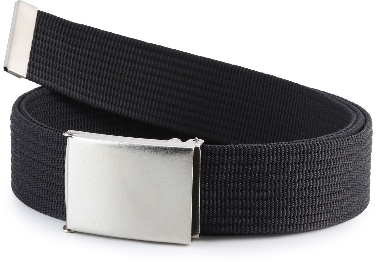 Ladeheid Herenriem - Mannelijke Stoffen - Riem jute – Zwart – 125x4 – LA-EL-P90