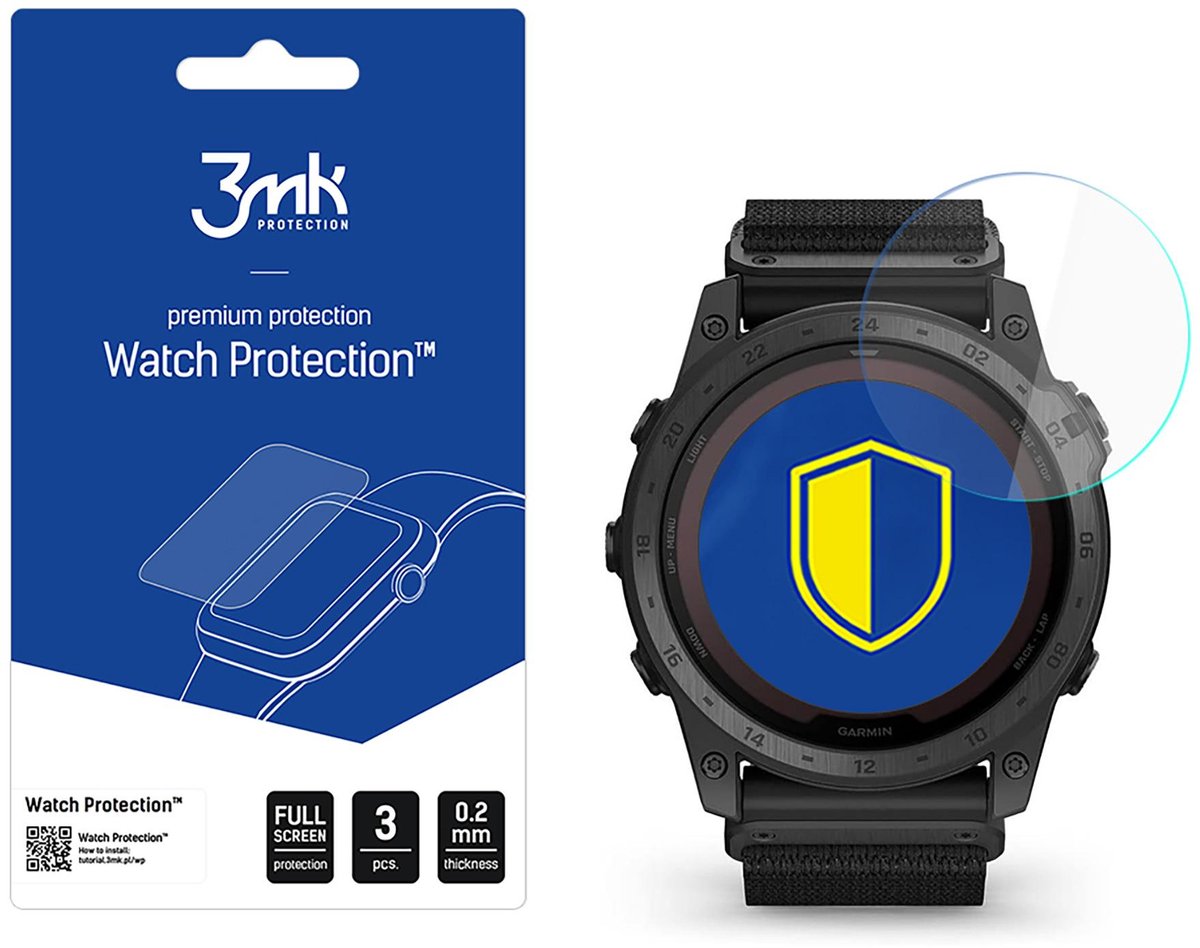 3Mk Garmin Tactix 7 Pro Gehard Glas Voor Horloge Flexibele Glasbescherming