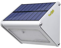 Ortho Ortho® - Luxe Aluminium buitenlamp op Zonne-energie - Solar - Bewegingsmelder sensor - Wandlamp - Muurbevestiging - GEEN Netstroom of Snoeren nodig
