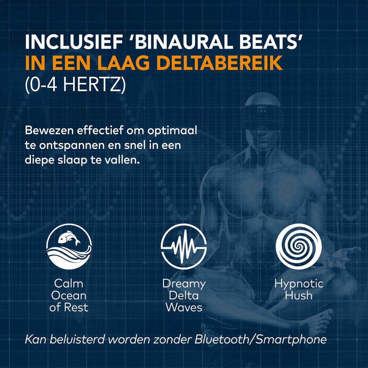 Slowwave Serenity Mask - New generation bluetooth slaapmasker - inclusief White, Pink en Brown Noise - Inclusief Binaural Beats - Met handige timer (onbezorgd in slaap vallen) - Ervaar het beste audio masker - Kleur: roze — afbeelding 3