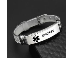 @ Lu's Today - Medical Alert Armband - Gegraveerde Armband - Epilepsie