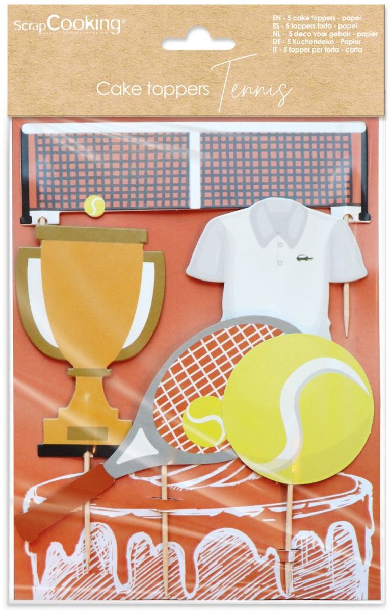 ScrapCooking Cake Toppers Tennis