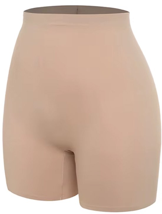 ATTREZZO® Corrigerend ondergoed - dames - Shapewear short - broekje voor onder jurk - Beige - Maat L