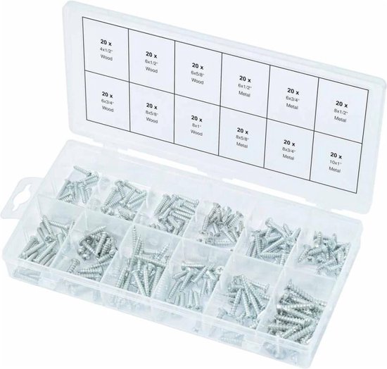 SONIC 4822324 Assortiment bouten en moeren 240 stuks