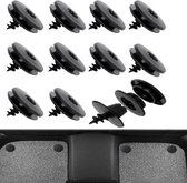 Set van 10 universele clips voor autotapijten, veilige en antislip bevestiging, eenvoudige installatie, praktische accessoires voor een nette auto-interieur