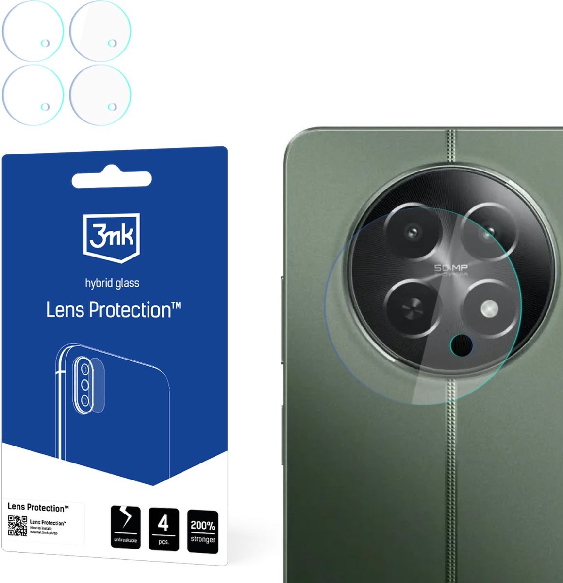 Realme 12x 5G - 3mk lensbescherming
