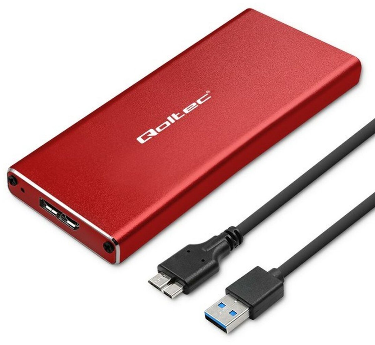 Externe Doos Qoltec 51831 Rood