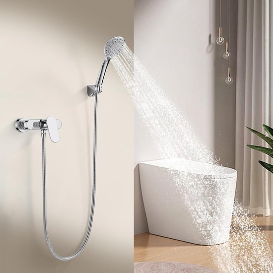 Système de douche mural complet Ibenzoa® avec douchette et Diverse types de jets - Pour une flexibilité totale
