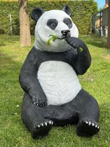 Panda Tuinbeeld Van Hars - Schattig Panda Ornament Voor Tuin, Gazon Of Bureau