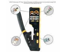 JMS® Professionele UTP Tang / Netwerk Krimptang Voor RJ45 Connectoren Met Doorsteekmontage, Met Veermechanisme RJ45 Connectoren EZ Type JMS-EZTOOL-3G