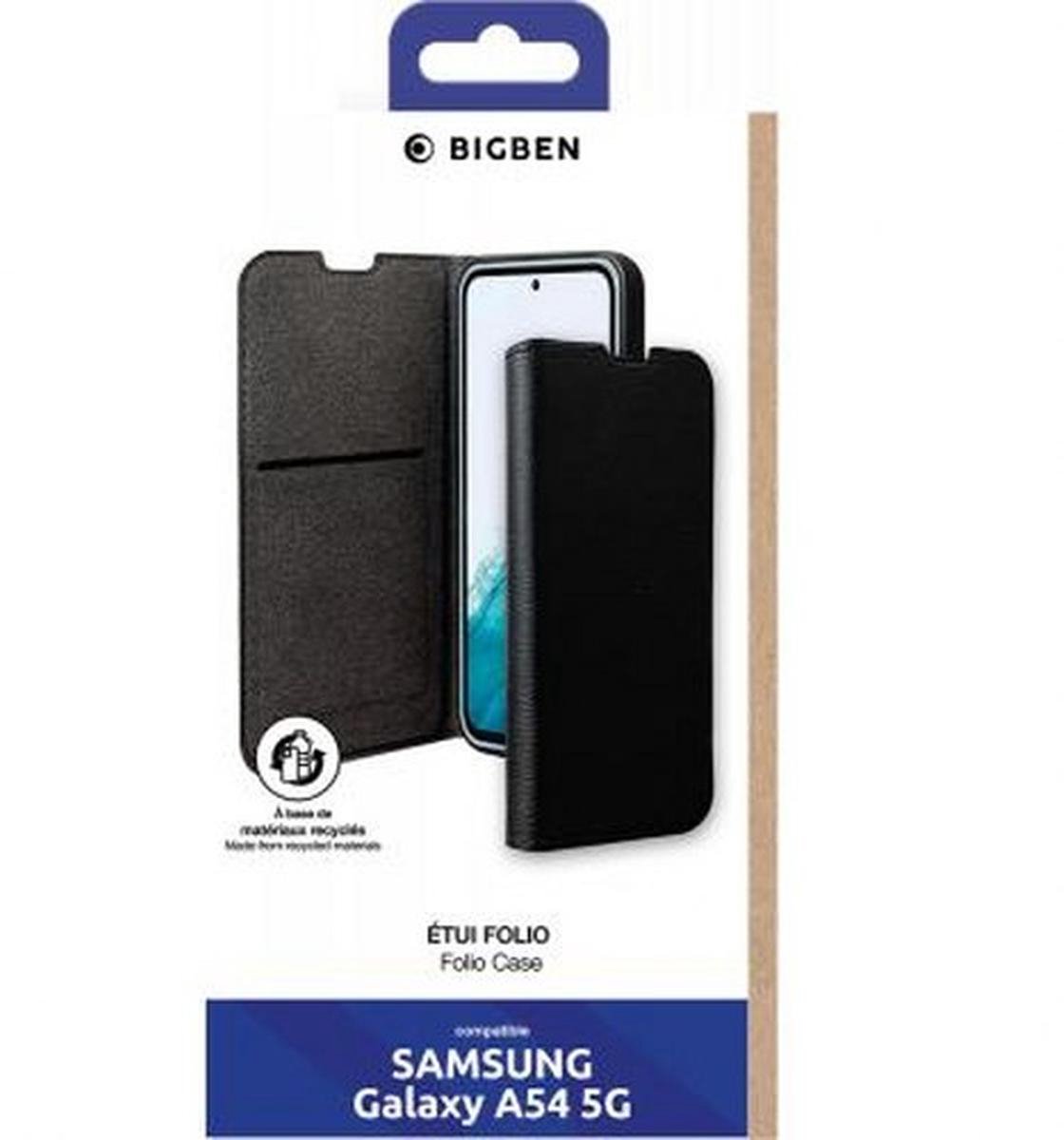 Bigben Connected - Telefoonhoesje - Kaarthouder - Samsung Galaxy A54 5G - Zwart