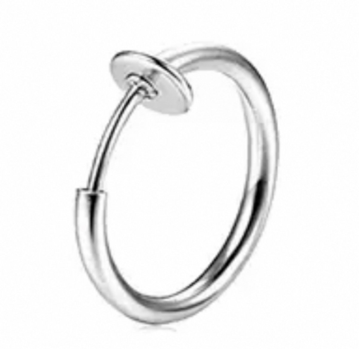 Fake Lipring Zilverkleur 12 mm - Charme Bijoux