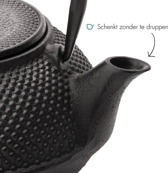 Bredemeijer - Theepot Jang 1,1L gietijzer zwart