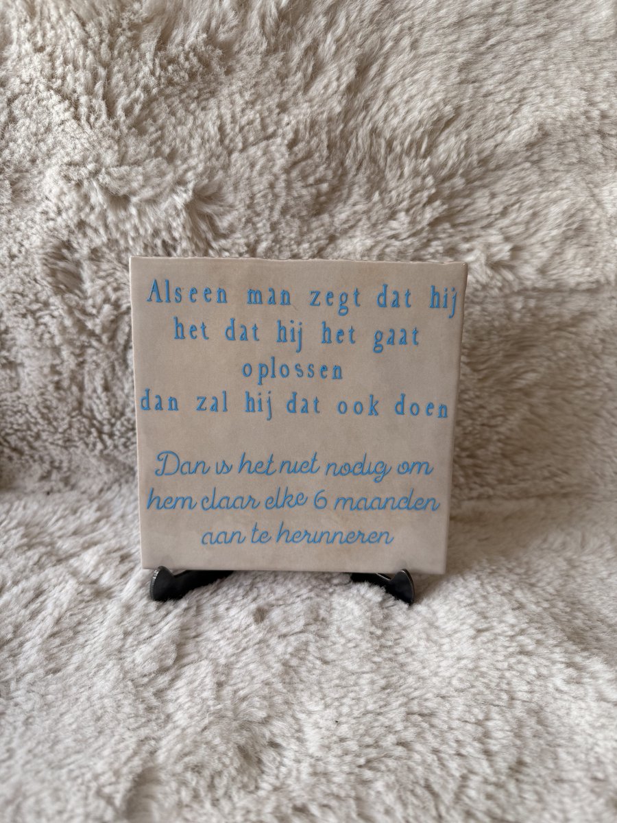 Studio - Nihra Tegeltje - Als een man zegt dat hij het gaat oplossen, dan zal hij dat ook doen