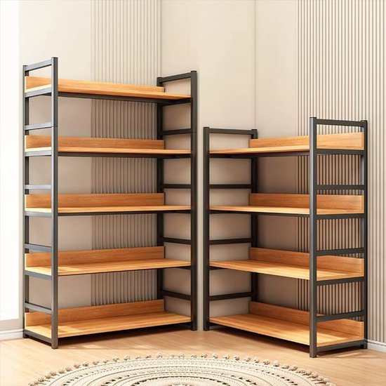 Opbergrek - Boekenkast - Stellingkast - Werkplaatkast - 80 x 30 x 150x30 CM - Tot 400 kg - Kelderrek - Industrieel - 5 Planken