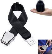 Rallonge De Ceinture De Sécurité Avion - Réglable 17,8 à 81,3 Cm - Nylon Résistant Avec Boucle Métal - Sac De Rangement Inclus