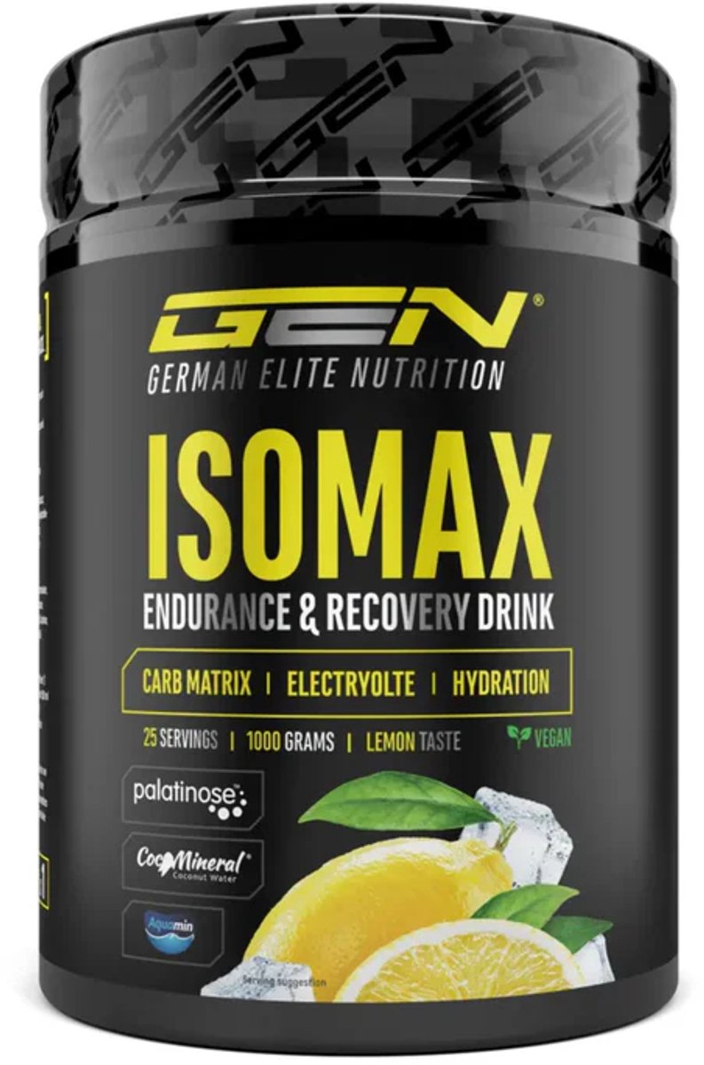 GEN ISOMAX – Sportdrank – Elektrolyten – Koolhydraten – Smaak Citroen – Herstel – Energieboost
