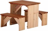 AXI ZidZed Picknick Set -  Tafel met 2 bankjes - FSC100% hout - 10 jaar Garantie!