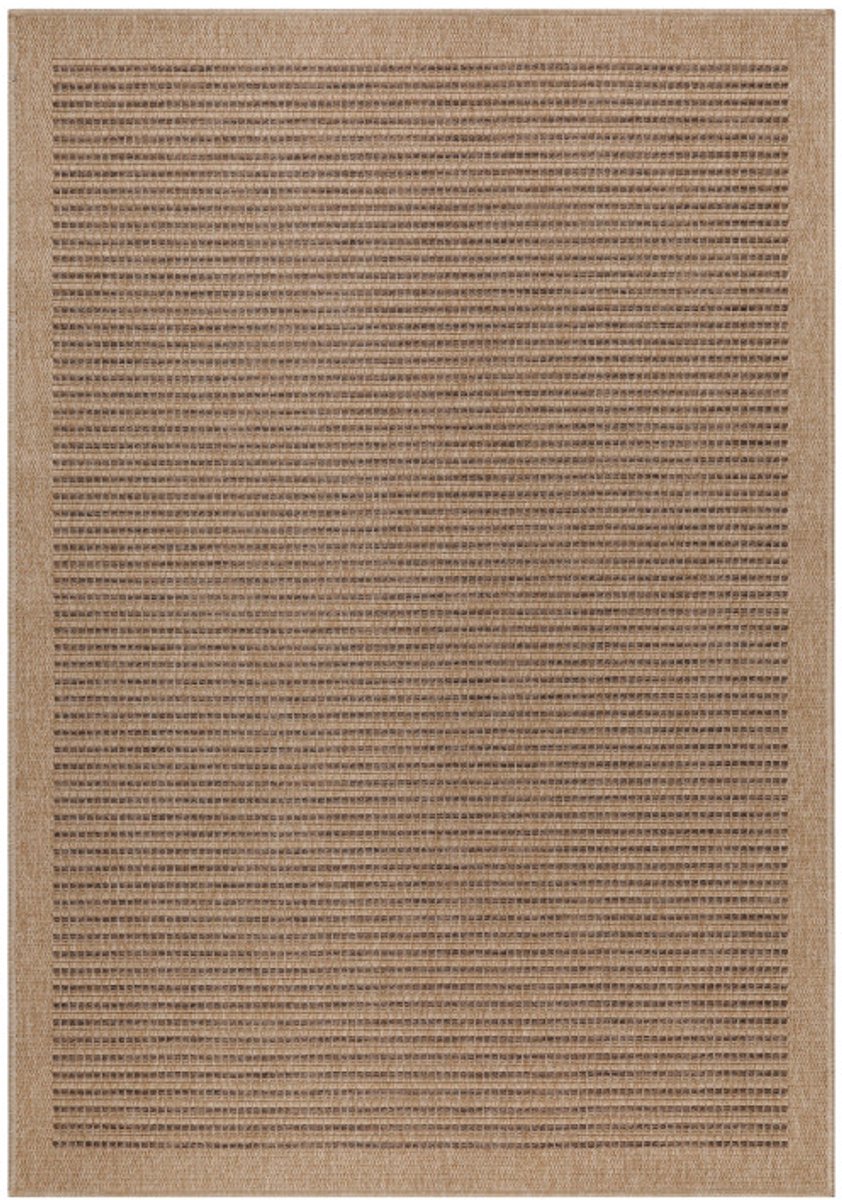 Buitenkleed, vintage design, zwart, geschikt voor terras, balkon of keuken, polypropyleen achterkant, afmeting: 160 cm x 230 cm