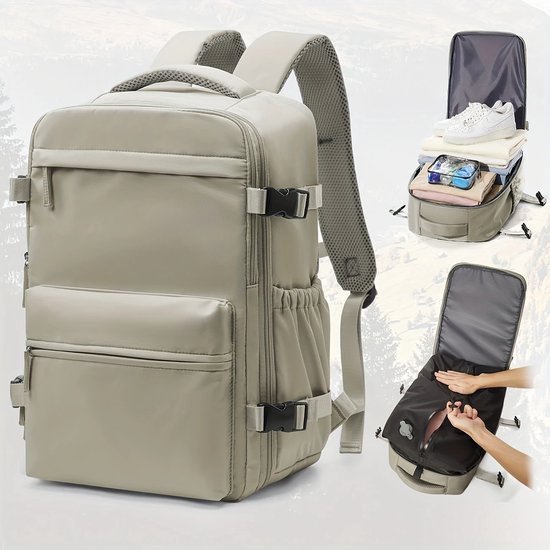 Caimco Traveler - Vacuüm rugzak handbagage koffer - Reistas - Met laptopvak Caimco Traveler - Vacuüm rugzak handbagage koffer - Reistas - Met laptopvak